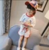 Cô gái mùa hè 2020 trẻ em Hàn Quốc mới bé gái Áo thun ngắn tay + quần short cotton hai mảnh giản dị - Phù hợp với trẻ em