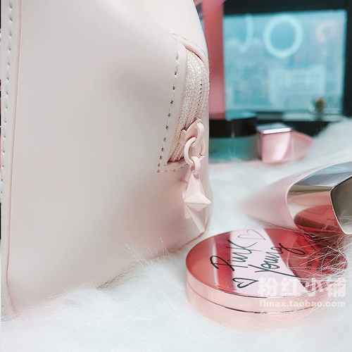 Розовая косметичка, небольшая маленькая маленькая сумка клатч, 5x