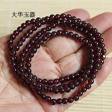 Украшения на руку 天然紫牙乌石榴石手链 多圈手串玫红色 普通款4.5mm