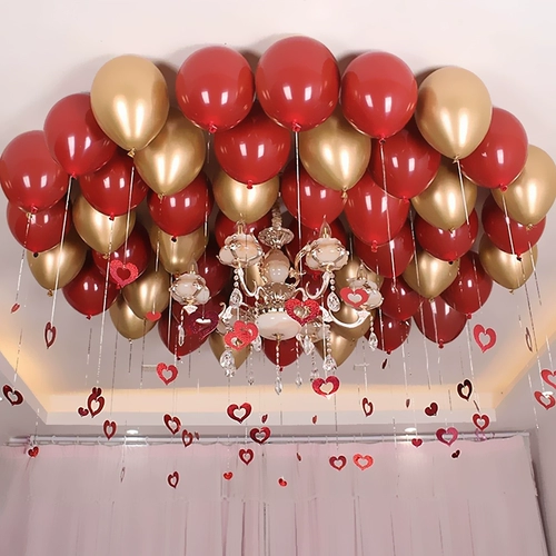 Gemstone Red Balloon Birthday Wedding Romantic Wedding Room Декоративный гранат красный воздушный шар китайский красный свадебный украшение