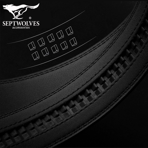 Septwolves, мужской ремень, 3.5см, из натуральной кожи, 3см