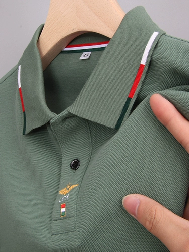MAROLIO Элитная хлопковая футболка polo, рубашка, цветная футболка с коротким рукавом, топ, с вышивкой, длинный рукав, высокий воротник