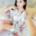 Mùa hè sexy áo ngủ đồ ngủ lụa nữ Hàn Quốc phiên bản của phim hoạt hình áo choàng tắm phòng duy nhất phần mỏng với một nightdress dịch vụ nhà Night Robe
