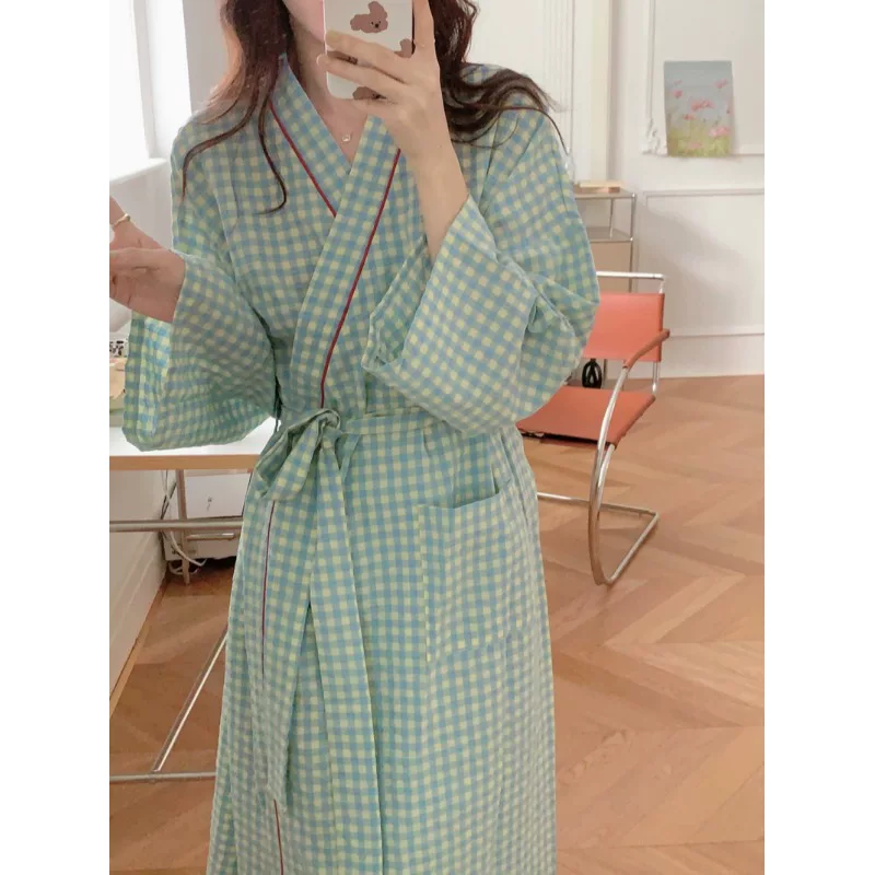Japanese cute long bathrobe