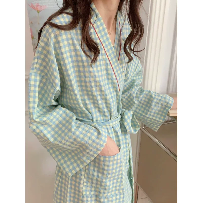 Japanese cute long bathrobe