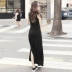 Vest dài váy nữ mùa hè chẻ đôi 2019 phiên bản Hàn Quốc của váy rộng có tay không chạm đáy váy dài dây váy - Sản phẩm HOT Sản phẩm HOT