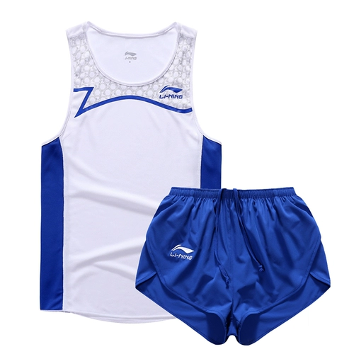 Li Ning, спортивный спортивный костюм подходит для мужчин и женщин, майка, шорты для тренировок, для бега