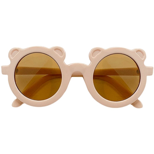 Детские мультяшные солнцезащитные очки, модное украшение подходит для фотосессий, с медвежатами, популярно в интернете