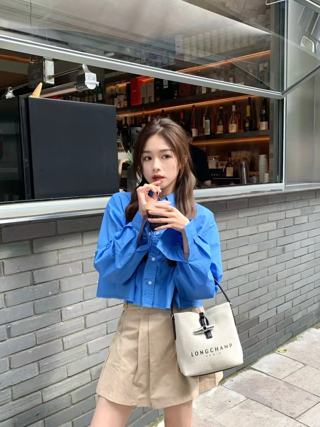 Французская оригинальная LONGCHAMP изящная женская сумка новая подмышечная полоса полумесяца сумка дракон bucket bag плечевой mesen -плечевая сумка