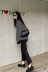 Pp nhà Hàn Quốc phiên bản của siêu lửa thông lỏng sọc dài- tay áo len mỏng phần sinh viên lười biếng gió áo khoác áo sơ mi phụ nữ áo khoác nữ đẹp Áo len