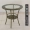 Bàn ghế sân thượng Bàn ghế ban công đồ nội thất nhỏ màu đen bàn tròn trà năm mảnh đan mây ghế trà bàn cà phê - Bàn trà