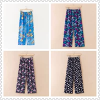 Mùa hè cotton nhân tạo đồ ngủ của phụ nữ quần cotton trung niên pyjama quần cotton ladies ngủ quần XL home quần quần âu nam