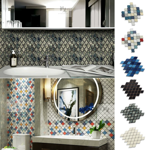 Северная керамическая мозаика кухонная стена кирпич маленький белый кирпич ванной комнаты балкон -туалетный пол плитка плитка плитка