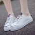 Giày lười không gót nữ phiên bản Hàn Quốc của Baotou canvas nửa dép nữ 2018 mùa hè mới đi dép ngoài mang giày trắng giày alphabounce nữ Plimsolls