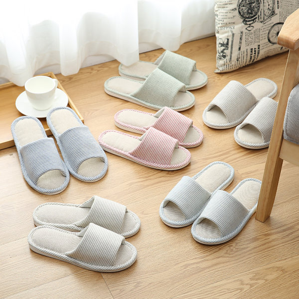 六加一 室内棉麻拖鞋 优惠券折后￥8.9包邮（￥11.9-3）多色可选