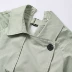 Ai Laiyi 2020 mùa xuân mới Anh áo gió đôi áo ngực eo giảm béo áo khoác nữ 601810011 - Trench Coat