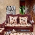 Đệm sofa gỗ chống trượt dày xốp gỗ gụ sofa đệm ba chỗ kết hợp băng ghế đệm có thể tháo rời và có thể giặt mùa đông