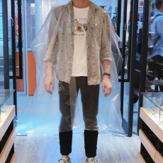 Аксессуары для волос 专业加厚加大一次性烫染pe围布 美发店烫染围布 一包50张促销