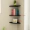 Góc tủ sách đơn giản kệ tam giác hình quạt kệ phòng khách phòng ngủ trang trí vách ngăn treo tường miễn phí - Kệ