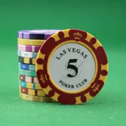 Las Vegas 14g Premium Clay Texas Holdem Chips Baccarat Đặt Chips Mahjong - Các lớp học Mạt chược / Cờ vua / giáo dục