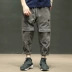 Macheda mùa hè Nhật Bản thanh niên retro quần âu xu hướng tám quần lỏng overalls nam quần cắt thấp