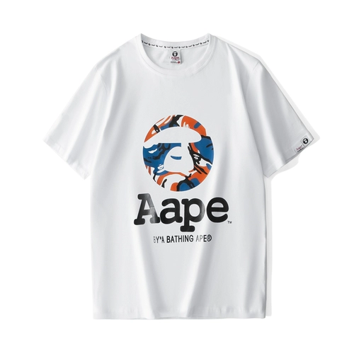 Весенняя летняя камуфляжная базовая приятная телу футболка с коротким рукавом для отдыха, подходит для подростков, оверсайз