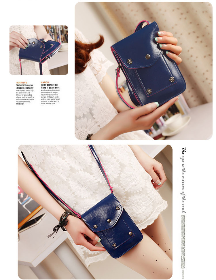 2018 new retro chữ thập trang trí đa chức năng túi điện thoại di động vai phụ nữ chéo túi túi đeo chéo hàn quốc