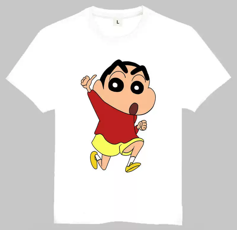 T-shirt Crayon Shin-Chan с набором непонятных символов