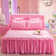 Giường váy dày rắn một mảnh khăn trải giường bông Simmons giường đôi trượt bảo vệ bao gồm đám cưới Bốn ren - Váy Petti