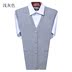 Mùa xuân và mùa thu người đàn ông trung niên của V-Cổ áo len vest cardigan cha ông vest vest ấm áo len Dệt kim Vest