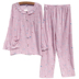 Mùa xuân và mùa thu bông lụa đồ ngủ mùa hè của phụ nữ phần mỏng bông dài- tay nhân tạo bông tháng quần áo dịch vụ nhà phù hợp với điều hòa không khí dịch vụ Bộ Pajama