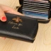 Đa thẻ gói thẻ gói thẻ da thẻ phụ nữ của chủ thẻ thiết da dây kéo ví đa zero siêu mỏng giấy chứng nhận Ví / chủ thẻ