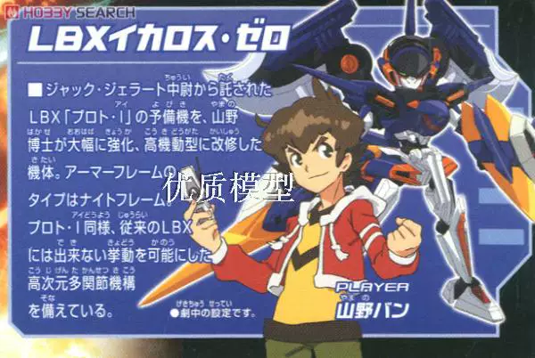 Импортированный Bandai carton fighter 031 1/1 LBX Ikaros Zero Icarous ноль сборка место