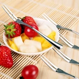 Посуда, детская десертная вилка для фруктов для взрослых домашнего использования из нержавеющей стали