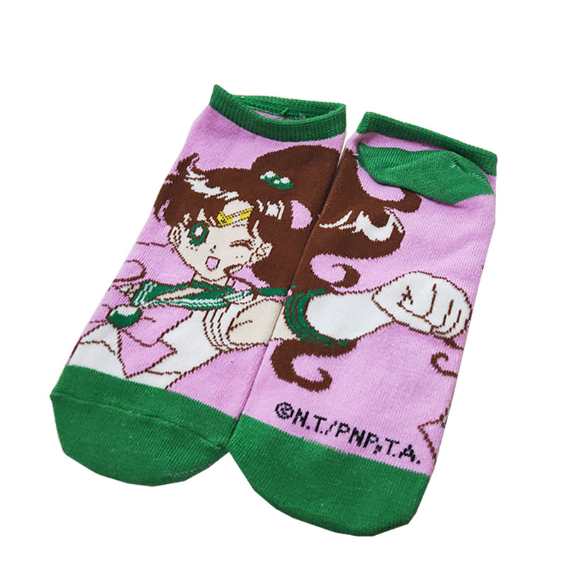 7Sailor Moon Water ice moon Socks Girlish heart quadratic element Animation surrounding lovely Socks Cotton socks