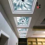 Нордическое абстрактное искусство стеклянное потолочное потолок Полая цветочная сетка Маленькая свежая, легкая роскошный свет, легкий органический стеклянный потолок