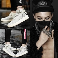 Quan Zhilong với những đôi giày cá tính hip hop giày nam thủy triều hộp đêm cao-top giày Hàn Quốc phiên bản của đôi giày hoang dã giày punk shop giày nam hàng hiệu