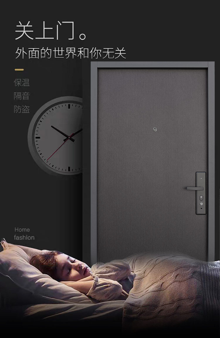 Customized simple Grade A entrance security door: The Grade A customized simple entrance security door is safe and reliable details Picture