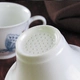 Tất cả trà gốm trên trà lọc phễu sáng tạo trắng sứ trà lọc trà bộ phụ tùng thay thế cốc công bằng trà bị rò rỉ bình pha trà có lưới lọc inox Trà sứ