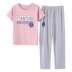 Mùa hè bông đồ ngủ phụ nữ mùa hè bông ngắn- tay quần mỏng phần dịch vụ nhà có thể được đeo bên ngoài mùa hè hai mảnh phù hợp với mùa xuân và mùa thu bộ đồ ngủ Bộ Pajama