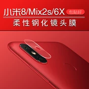 Millet 8 6X điện thoại di động ống kính cường lực phim gạo đỏ note5 camera phía sau bảo vệ phim vòng mix2s phụ kiện phim quay lại