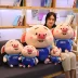 Chính hãng LittleCuCu Saite Doodle Pig Little Fart Doll Piglet King Size Plush Toy Dễ thương Gối - Đồ chơi mềm Đồ chơi mềm