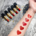 Lipstick Set kết hợp dưỡng ẩm dưỡng môi Maple Red Pumpkin màu Cherry Red Orange 5 gói sinh viên a31 black rouge Son môi