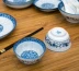 Bộ đồ sứ trắng xanh sáng tạo của Nhật Bản - Đồ ăn tối