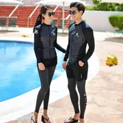 Quần áo lặn Hàn Quốc chia đôi quần áo sứa nam và nữ dài tay áo tắm chống nắng quần snorkeling phù hợp với cặp đôi lướt sóng - Vài đồ bơi
