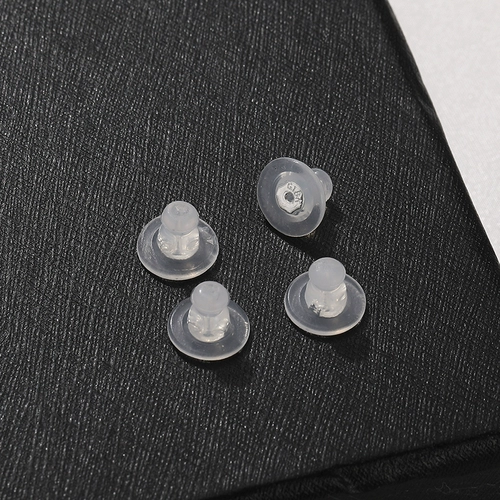 Золотые прозрачные силиконовые серьги ручной работы, беруши с аксессуарами, поделки ручной работы