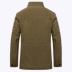 Áo khoác nam mùa xuân và mùa thu dài bằng cotton cộng với phân bón XL áo khoác nam trung niên béo 5XL áo jean nam Áo khoác