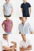 Mỹ Abercrombie Fitch chính hãng cho nam AF Summer Slim Cotton Poplin Oxford Áo sơ mi ngắn tay - Áo áo sơ mi hàn quốc nam Áo