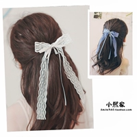 Xiaoxi gia đình cha mẹ trẻ em phụ kiện tóc nữ thần nơ ren streamer tóc ban nhạc cao su cô gái tóc dây thừng set kẹp tóc cho bé gái