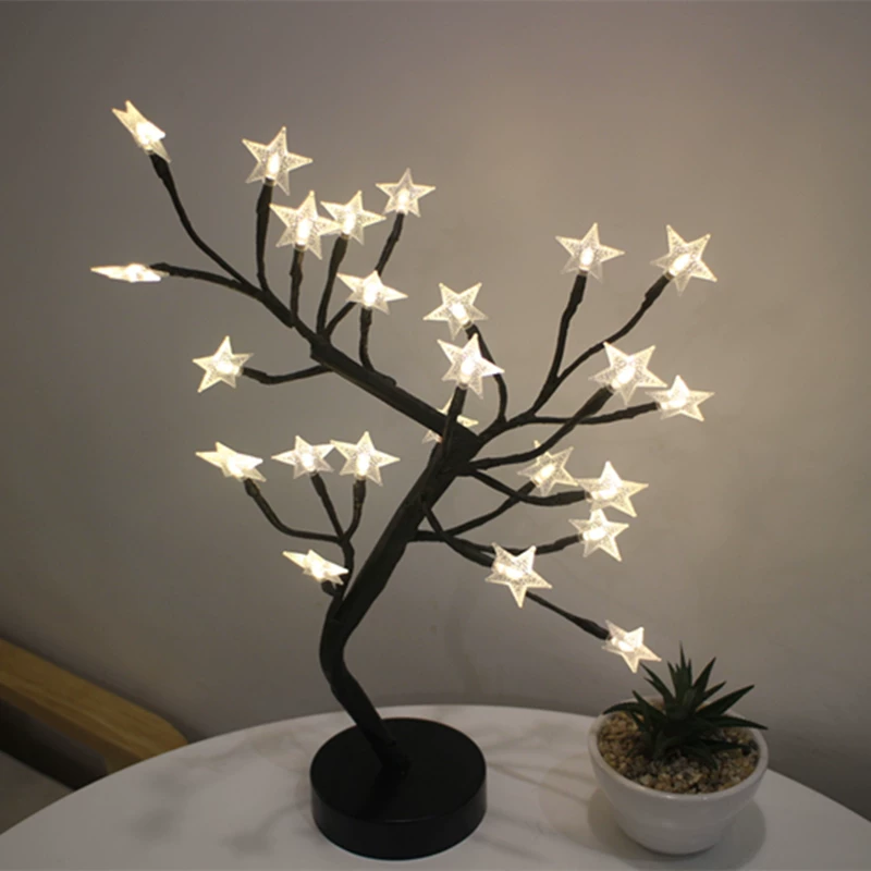 Christmas creative brand table lamp for bedroom, Birthday gift, интернет знаменитость